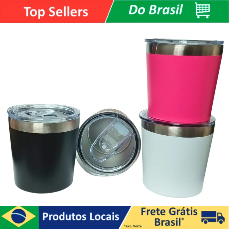 200ml Thermal Cuia Acrylic Lid Cup In Matte Stainless Steel