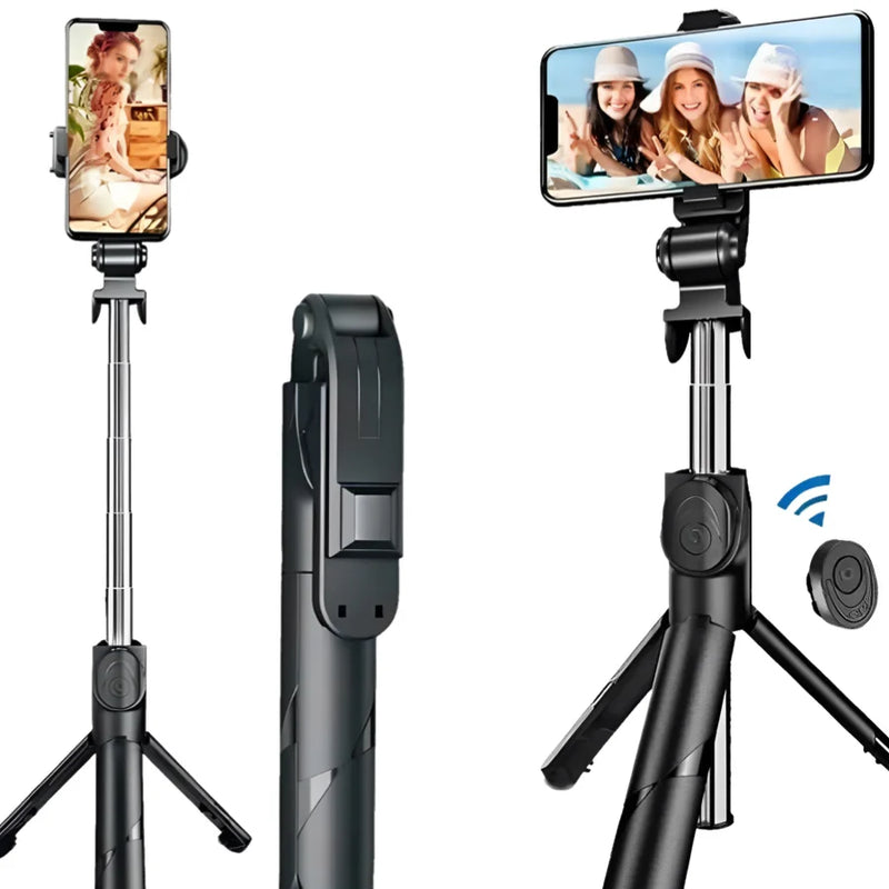 Bastão Pau de Selfie Retrátil Bluetooth suport tripé para celular com controle