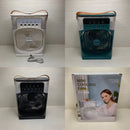 Refrigerador De Ar Ventilador Umidificador Portátil Com Led Reservatório De Água Led Usb