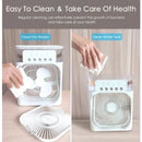 Refrigerador De Ar Ventilador Umidificador Portátil Com Led Reservatório De Água Led Usb