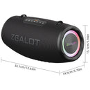 ZEALOT S87 80W Wireless Sound Box: Portable External, Subwoofer, Double Pairing, 16000mAh Battery