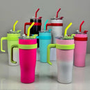 Copo Térmico Garrafa Com Tampa e Canudo 1,2 Litro ideal para Hidratação alta qualidade