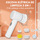 Kit escova de Limpeza 5 em 1 Sem Fio Multiuso TurboClean Pro