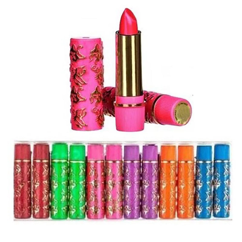 Box C/12 Magic Lipstick 24 Hours Long Duration Colorful