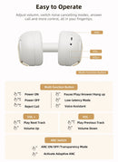 QCY H3 Pro ANC Wireless Headphone 50dB Noise Canceling Hi-Res Spatial Audio Earphone with LDAC Bluetooth 5.4 Over Ear Headset