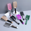 Bristle Hair Brush Denman Brush for Curly Hair Scalp Massage Comb Detangling Hairbrush for Women Professional Hair Styling Tool