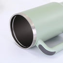 1200ML Metal Vacuum Insulated Cup Stainless Steel Portable Water Cup Refrigerated Vacuum Insulated Straw Leak-proof Lid