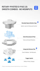 Controle para jogos Flydgi Direwolf 4 com tensão ajustável