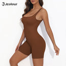 Women's Yoga Jumpsuit Fit, Open Back and Fit Waist Gym Outfit Short Sleeveless Gym Jumpsuit