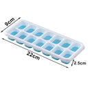 Ice Cube Tray Mold with Lid Silicone Square 14 Cube Easy Release Ice Cube Molds Summer Kitchen Bar DIY Iced Cocktail Freeze Tool