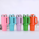 1200ML Metal Vacuum Insulated Cup Stainless Steel Portable Water Cup Refrigerated Vacuum Insulated Straw Leak-proof Lid