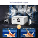 Flixtone D9W Mini 2500 ANSI Full HD 1080P Projector 4K Portable Beam Projectors for Movies Home Theater WiFi Android Game Beamer