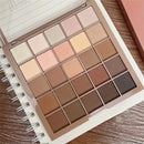 25 Color Eyeshadow Palette - Neutral Gray and Brown Earthy Tone, Coffee and Chocolate Style, Create a Multi-Functional Makeup Appearance That Naturally to Theate