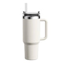 1200ML Metal Vacuum Insulated Cup Stainless Steel Portable Water Cup Refrigerated Vacuum Insulated Straw Leak-proof Lid