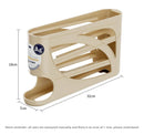 NASAN 4 Layers Automatic Rolling Egg Holder Rack Fridge Egg Storage Box Container Kitchen Egg Dispenser Fridge Organizer Racks