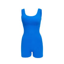 Women's Yoga Jumpsuit Fit, Open Back and Fit Waist Gym Outfit Short Sleeveless Gym Jumpsuit