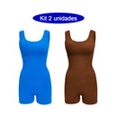 Women's Yoga Jumpsuit Fit, Open Back and Fit Waist Gym Outfit Short Sleeveless Gym Jumpsuit