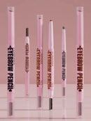 2 in1 Eyebrow pencil professional Cosmetics makeup for women 5 Colors Waterproof Eyebrow Tattoo brush Long Lasting eyebrow pen