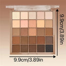 25 Color Eyeshadow Palette - Neutral Gray and Brown Earthy Tone, Coffee and Chocolate Style, Create a Multi-Functional Makeup Appearance That Naturally to Theate