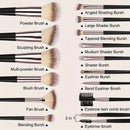 Conjunto de 3 a 20 pincéis de maquiagem macios e fofos para sombra