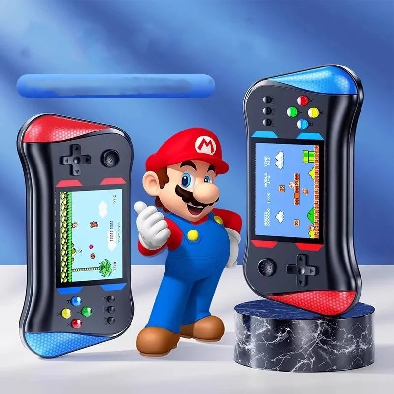 Console de jogos infantil com tela grande, brinquedo retrô