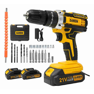 Furadeira/Parafusadeira de Impacto Sem Fio 350w, Brocas Elétricas